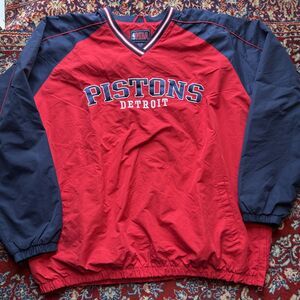 NBA Pistons Pullover Windbreaker NBA 3XL